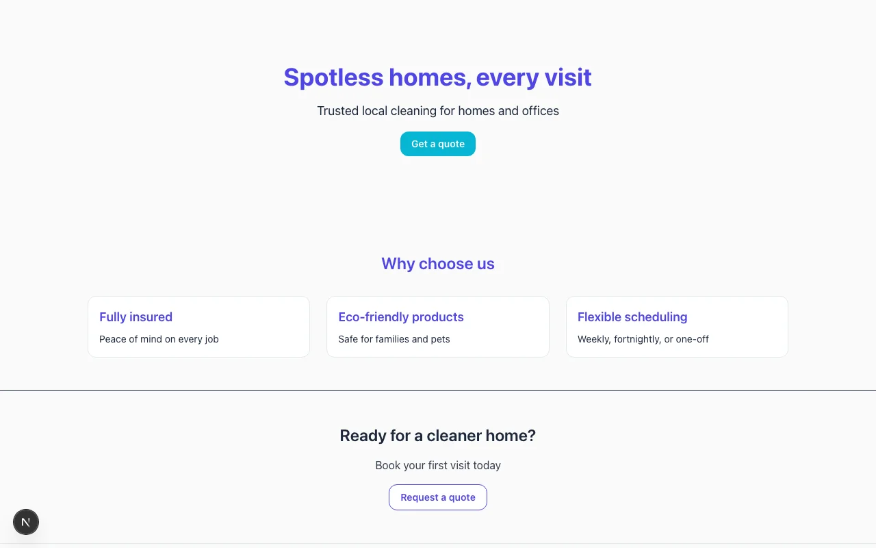 Startup Launch website preview